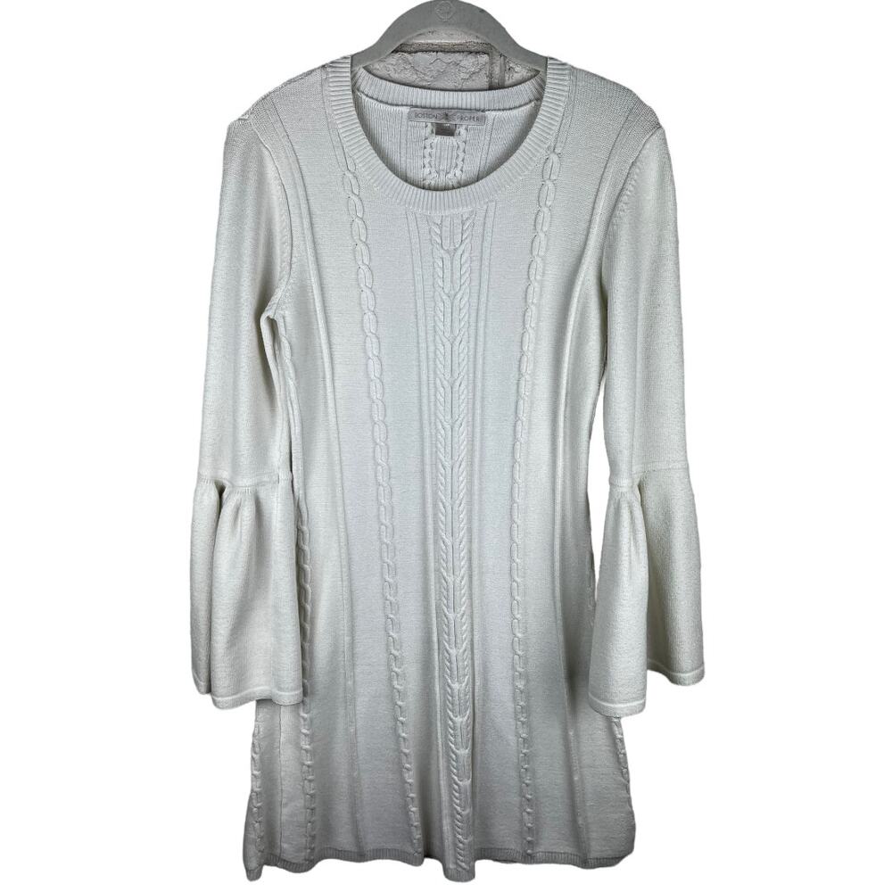 Boston Proper Off White Sweater Dress Small